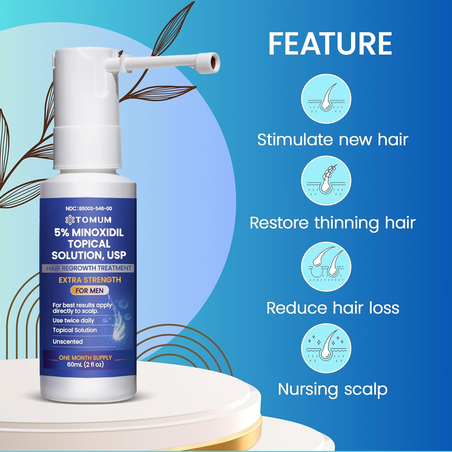 Men's 5% Minoxidil Hair Growth - Image 3