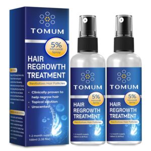 Minoxidil for Men and Women Hair Growth: 5% Minoxidil Spray Hair Regrowth Treatment Serum